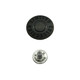 17mm Black Jeans Buttons with Pins (Pack of 8)